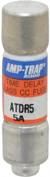 Ferraz Shawmut - 300 VDC, 600 VAC, 7 Amp, Time Delay General Purpose Fuse - Clip Mount, 1-1/2" OAL, 100 at DC, 200 at AC kA Rating, 13/32" Diam - Exact Tooling