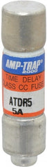 Ferraz Shawmut - 300 VDC, 600 VAC, 7 Amp, Time Delay General Purpose Fuse - Clip Mount, 1-1/2" OAL, 100 at DC, 200 at AC kA Rating, 13/32" Diam - Exact Tooling