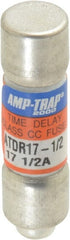 Ferraz Shawmut - 300 VDC, 600 VAC, 17.5 Amp, Time Delay General Purpose Fuse - Clip Mount, 1-1/2" OAL, 100 at DC, 200 at AC kA Rating, 13/32" Diam - Exact Tooling