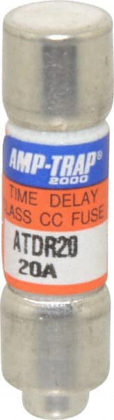 Ferraz Shawmut - 300 VDC, 600 VAC, 20 Amp, Time Delay General Purpose Fuse - Clip Mount, 1-1/2" OAL, 100 at DC, 200 at AC kA Rating, 13/32" Diam - Exact Tooling