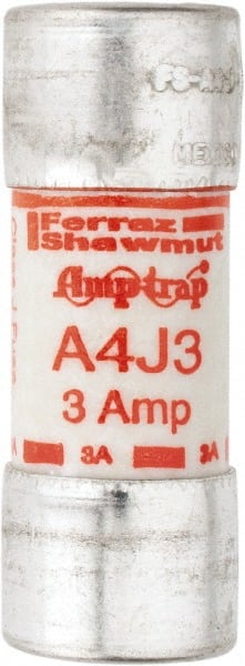 Ferraz Shawmut - 300 VDC, 600 VAC, 3 Amp, Fast-Acting General Purpose Fuse - Clip Mount, 2-1/4" OAL, 100 at DC, 200 at AC kA Rating, 13/16" Diam - Exact Tooling