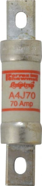 Ferraz Shawmut - 300 VDC, 600 VAC, 70 Amp, Fast-Acting General Purpose Fuse - Clip Mount, 4-5/8" OAL, 100 at DC, 200 at AC kA Rating, 1-1/8" Diam - Exact Tooling