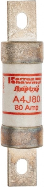 Ferraz Shawmut - 300 VDC, 600 VAC, 80 Amp, Fast-Acting General Purpose Fuse - Clip Mount, 4-5/8" OAL, 100 at DC, 200 at AC kA Rating, 1-1/8" Diam - Exact Tooling