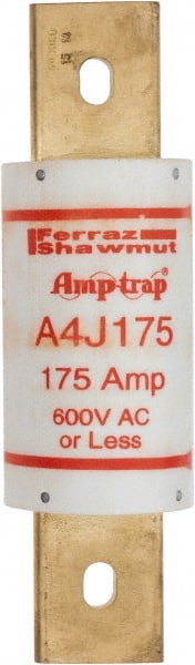 Ferraz Shawmut - 300 VDC, 600 VAC, 175 Amp, Fast-Acting General Purpose Fuse - Clip Mount, 5-3/4" OAL, 100 at DC, 200 at AC kA Rating, 1-5/8" Diam - Exact Tooling