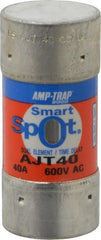 Ferraz Shawmut - 500 VDC, 600 VAC, 40 Amp, Time Delay General Purpose Fuse - Clip Mount, 2-3/8" OAL, 100 at DC, 200 at AC, 300 (Self-Certified) kA Rating, 1-1/16" Diam - Exact Tooling