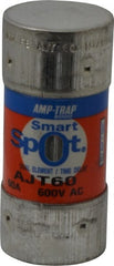 Ferraz Shawmut - 500 VDC, 600 VAC, 60 Amp, Time Delay General Purpose Fuse - Clip Mount, 2-3/8" OAL, 100 at DC, 200 at AC, 300 (Self-Certified) kA Rating, 1-1/16" Diam - Exact Tooling