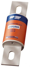Ferraz Shawmut - 500 VDC, 600 VAC, 800 Amp, Time Delay General Purpose Fuse - Bolt-on Mount, 10-3/4" OAL, 100 at DC, 200 at AC, 300 (Self-Certified) kA Rating, 2-1/2" Diam - Exact Tooling