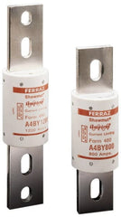 Ferraz Shawmut - 300 VDC, 600 VAC, 2500 Amp, Time Delay General Purpose Fuse - Bolt-on Mount, 10-3/4" OAL, 100 at DC, 200 at AC kA Rating, 4-1/2" Diam - Exact Tooling