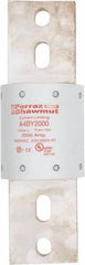 Ferraz Shawmut - 300 VDC, 600 VAC, 2000 Amp, Time Delay General Purpose Fuse - Bolt-on Mount, 10-3/4" OAL, 100 at DC, 200 at AC kA Rating, 3-1/2" Diam - Exact Tooling
