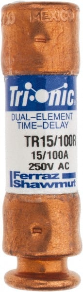 Ferraz Shawmut - 250 VAC/VDC, 0.15 Amp, Time Delay General Purpose Fuse - Clip Mount, 50.8mm OAL, 20 at DC, 200 at AC kA Rating, 9/16" Diam - Exact Tooling