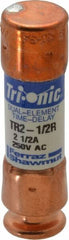 Ferraz Shawmut - 250 VAC/VDC, 2.5 Amp, Time Delay General Purpose Fuse - Clip Mount, 50.8mm OAL, 20 at DC, 200 at AC kA Rating, 9/16" Diam - Exact Tooling
