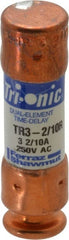 Ferraz Shawmut - 160 VDC, 250 VAC, 3.2 Amp, Time Delay General Purpose Fuse - Clip Mount, 50.8mm OAL, 20 at DC, 200 at AC kA Rating, 9/16" Diam - Exact Tooling