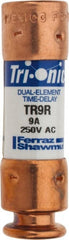 Ferraz Shawmut - 160 VDC, 250 VAC, 9 Amp, Time Delay General Purpose Fuse - Clip Mount, 50.8mm OAL, 20 at DC, 200 at AC kA Rating, 9/16" Diam - Exact Tooling