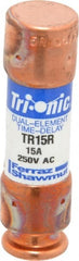 Ferraz Shawmut - 160 VDC, 250 VAC, 15 Amp, Time Delay General Purpose Fuse - Clip Mount, 50.8mm OAL, 20 at DC, 200 at AC kA Rating, 9/16" Diam - Exact Tooling