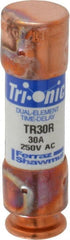 Ferraz Shawmut - 160 VDC, 250 VAC, 30 Amp, Time Delay General Purpose Fuse - Clip Mount, 50.8mm OAL, 20 at DC, 200 at AC kA Rating, 9/16" Diam - Exact Tooling