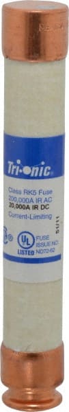 Ferraz Shawmut - 600 VAC/VDC, 2 Amp, Time Delay General Purpose Fuse - Clip Mount, 127mm OAL, 20 at DC, 200 at AC kA Rating, 13/16" Diam - Exact Tooling