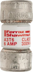 Ferraz Shawmut - 160 VDC, 300 VAC, 6 Amp, Fast-Acting General Purpose Fuse - Clip Mount, 7/8" OAL, 200 at AC, 50 at DC kA Rating, 13/32" Diam - Exact Tooling