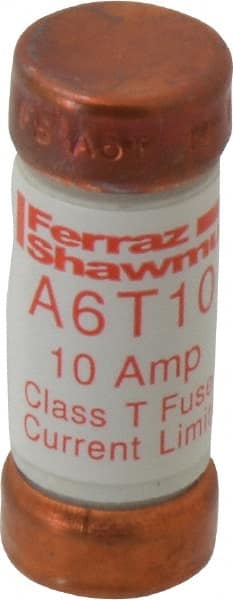 Ferraz Shawmut - 300 VDC, 600 VAC, 10 Amp, Fast-Acting General Purpose Fuse - Clip Mount, 1-1/2" OAL, 100 at DC, 200 at AC kA Rating, 9/16" Diam - Exact Tooling