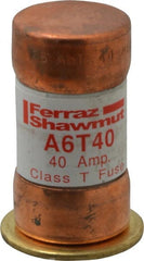 Ferraz Shawmut - 300 VDC, 600 VAC, 40 Amp, Fast-Acting General Purpose Fuse - Clip Mount, 1-9/16" OAL, 100 at DC, 200 at AC kA Rating, 13/16" Diam - Exact Tooling
