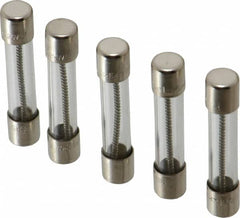 Ferraz Shawmut - 250 VAC, 5 Amp, Time Delay Miniature Glass Fuse - Clip Mount, 1-1/4" OAL, 1/4" Diam - Exact Tooling