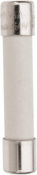 Ferraz Shawmut - 250 VAC, 0.19 Amp, Time Delay Miniature Ceramic Fuse - Clip Mount, 1-1/4" OAL, 1/4" Diam - Exact Tooling