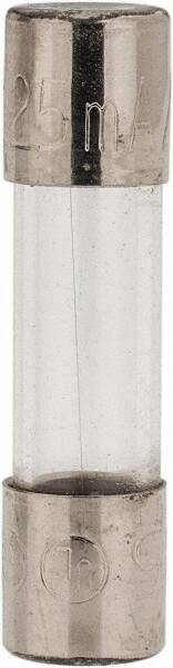 Ferraz Shawmut - 250 VAC, 0.13 Amp, Fast-Acting Miniature Glass Fuse - Clip Mount, 20mm OAL, 5mm Diam - Exact Tooling