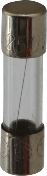 Ferraz Shawmut - 250 VAC, 0.8 Amp, Fast-Acting Miniature Glass Fuse - Clip Mount, 20mm OAL, 5mm Diam - Exact Tooling