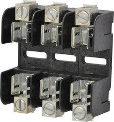 Ferraz Shawmut - 3 Pole, 250 VAC/VDC, 30 Amp, Screw Mount Fuse Block - 3 Inch Long x 3 Inch Wide x 1.38 Inch High Block - Exact Tooling