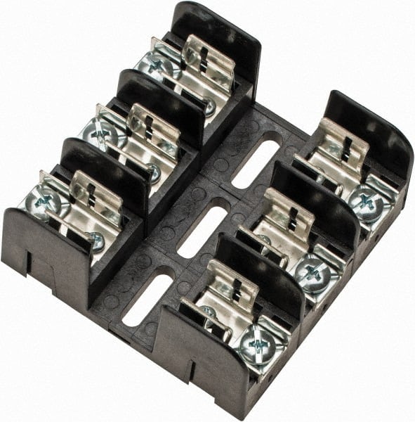 Ferraz Shawmut - 3 Pole, 250 VAC/VDC, 30 Amp, Screw Mount Fuse Block - 3 Inch Long x 3 Inch Wide x 1.38 Inch High Block - Exact Tooling