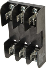 Ferraz Shawmut - 3 Pole, 10 to 14 AWG, 250/600 VAC/VDC, 30 Amp, Screw Mount Fuse Block - 5/16 Inch Diameter x 7 Inch Long x 4.55 Inch Wide x 2 Inch High Block - Exact Tooling