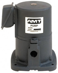 American Machine & Tool - 0.7/0.35 Amp, 115/230 Volt, 1/8 hp, 1 Phase, 3,450 RPM, Cast Iron Suction Machine Tool & Recirculating Pump - Exact Tooling
