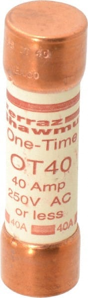 Ferraz Shawmut - 250 VAC/VDC, 40 Amp, Fast-Acting General Purpose Fuse - Clip Mount, 76.2mm OAL, 20 at DC, 50 at AC kA Rating, 13/16" Diam - Exact Tooling