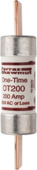 Ferraz Shawmut - 250 VAC/VDC, 200 Amp, Fast-Acting General Purpose Fuse - Clip Mount, 7-1/8" OAL, 20 at DC, 50 at AC kA Rating, 1-9/16" Diam - Exact Tooling