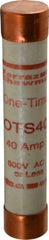 Ferraz Shawmut - 300 VDC, 600 VAC, 40 Amp, Fast-Acting General Purpose Fuse - Clip Mount, 5-1/2" OAL, 20 at DC, 50 at AC kA Rating, 1-1/16" Diam - Exact Tooling