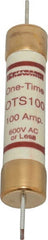 Ferraz Shawmut - 300 VDC, 600 VAC, 100 Amp, Fast-Acting General Purpose Fuse - Clip Mount, 7-7/8" OAL, 20 at DC, 50 at AC kA Rating, 1-5/16" Diam - Exact Tooling