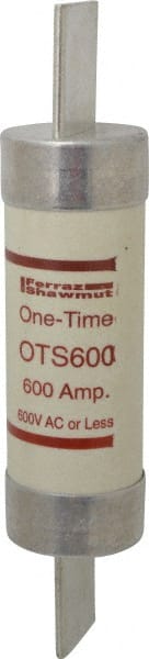 Ferraz Shawmut - 300 VDC, 600 VAC, 600 Amp, Fast-Acting General Purpose Fuse - Clip Mount, 13-3/8" OAL, 20 at DC, 50 at AC kA Rating, 3-1/8" Diam - Exact Tooling