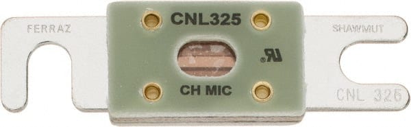 Ferraz Shawmut - 325 Amp Visible Link Flat Forklift & Truck Fuse - 32VAC, 32VDC, 3.18" Long x 0.75" Wide, Littelfuse CNL325, Bussman ANL325, Ferraz Shawmut CNL325 - Exact Tooling