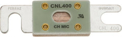Ferraz Shawmut - 400 Amp Visible Link Flat Forklift & Truck Fuse - 32VAC, 32VDC, 3.18" Long x 0.75" Wide, Littelfuse CNL400, Bussman ANL400, Ferraz Shawmut CNL400 - Exact Tooling