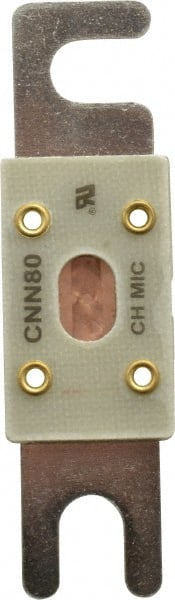 Ferraz Shawmut - 80 Amp Visible Link Flat Forklift & Truck Fuse - 125VAC, 48VDC, 3.18" Long x 0.75" Wide, Littelfuse CNN80, Bussman ANN80, Ferraz Shawmut CNN80 - Exact Tooling