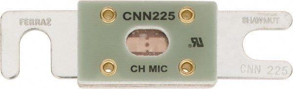 Ferraz Shawmut - 225 Amp Visible Link Flat Forklift & Truck Fuse - 125VAC, 48VDC, 3.18" Long x 0.75" Wide, Littelfuse CNN225, Bussman ANN225, Ferraz Shawmut CNN225 - Exact Tooling