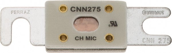 Ferraz Shawmut - 275 Amp Visible Link Flat Forklift & Truck Fuse - 125VAC, 48VDC, 3.18" Long x 0.75" Wide, Littelfuse CNN275, Bussman ANN275, Ferraz Shawmut CNN275 - Exact Tooling