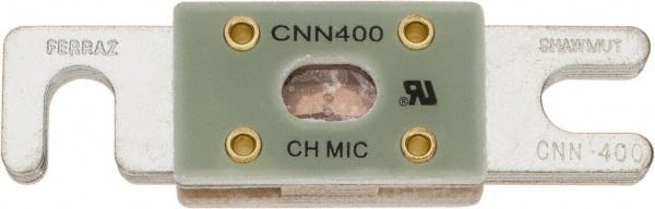 Ferraz Shawmut - 400 Amp Visible Link Flat Forklift & Truck Fuse - 125VAC, 48VDC, 3.18" Long x 0.75" Wide, Littelfuse CNN400, Bussman ANN400, Ferraz Shawmut CNN400 - Exact Tooling