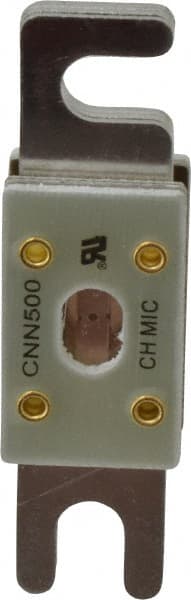 Ferraz Shawmut - 500 Amp Visible Link Flat Forklift & Truck Fuse - 125VAC, 48VDC, 3.18" Long x 0.75" Wide, Littelfuse CNN500, Bussman ANN500, Ferraz Shawmut CNN500 - Exact Tooling