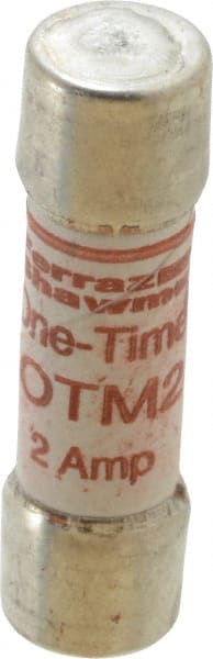 Ferraz Shawmut - 250 VAC, 2 Amp, Fast-Acting General Purpose Fuse - Clip Mount, 1-1/2" OAL, 10 at AC kA Rating, 13/32" Diam - Exact Tooling