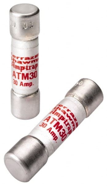 Ferraz Shawmut - 600 VAC/VDC, 0.2 Amp, Fast-Acting General Purpose Fuse - Clip Mount, 1-1/2" OAL, 100 at AC/DC kA Rating, 13/32" Diam - Exact Tooling