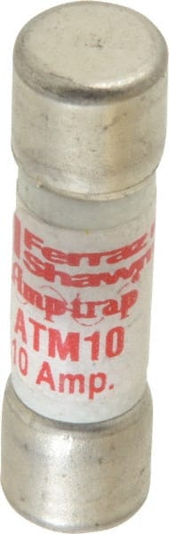 Ferraz Shawmut - 600 VAC/VDC, 10 Amp, Fast-Acting General Purpose Fuse - Clip Mount, 1-1/2" OAL, 100 at AC/DC kA Rating, 13/32" Diam - Exact Tooling