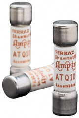 Ferraz Shawmut - 500 VAC, 0.1 Amp, Time Delay General Purpose Fuse - Clip Mount, 1-1/2" OAL, 10 at AC kA Rating, 13/32" Diam - Exact Tooling