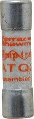 Ferraz Shawmut - 500 VAC, 2 Amp, Time Delay General Purpose Fuse - Clip Mount, 1-1/2" OAL, 10 at AC kA Rating, 13/32" Diam - Exact Tooling