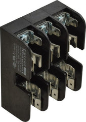 Ferraz Shawmut - 3 Pole, 10 to 14 AWG, 600 VAC/VDC, 30 Amp, DIN Rail Mount, Screw Mount Fuse Block - 13/32 Inch Diameter x 1-1/2 Inch Fuse Length, 3.04 Inch Long x 2.35 Inch Wide x 1.31 Inch High Block - Exact Tooling