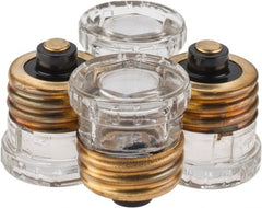 Ferraz Shawmut - 125 VAC, 15 Amp, Time Delay Plug Fuse - Screw Mount Mount, 1.29" OAL, 10 at AC kA Rating, 1-1/8" Diam - Exact Tooling